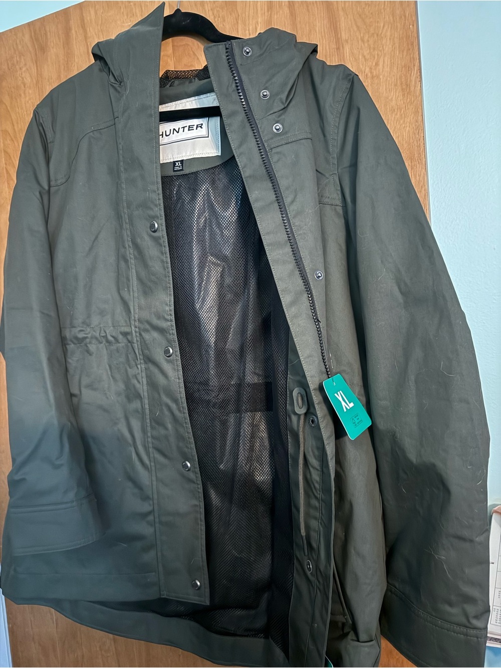 Hunter Women’s Olive Green Waterproof Parka Jacket